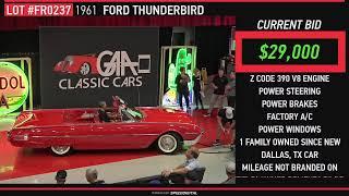 GAA Classic Cars Auction Live Stream