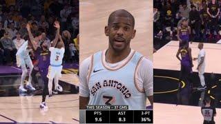 Chris Paul exchanges words with Finney-Smith after kicking AD!