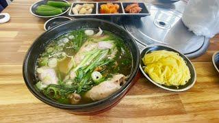 해운대구 좌동 장산역 / 좌동재래시장 식당 - 원가회관 해운대점 고기국수, 달칼국수, 삼계탕, 복날 음식, 53사단