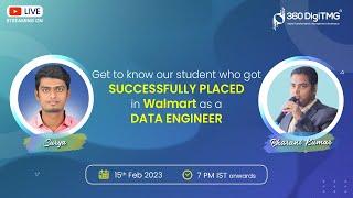 Interview with Surya | Placed at Walmart as a Data Engineer | 360DigiTMG