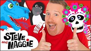 Steve and Maggie Hit the Piñata Party + Bigfoot & More | Best Stories for Kids | Wow English TV