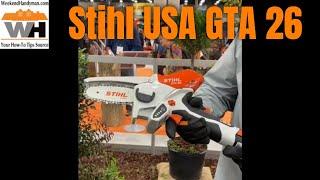 The Brand New for 2020 #StihlUSA GTA 26 Tree and Brush Trimmer Battery Powered Hand Held Saw