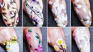 日系美甲设计:spring nail art 2021│Flower nails Complation│MiyaNailArtIdeas