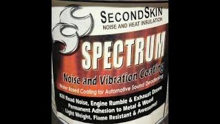 Second Skin's Spectrum Sound Deadener for Autobody Sheet metal