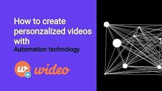 Wideo Automation Technology - Create personalized videos