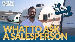 RV Buying Guide: What To Ask A Salesperson