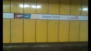 Glasgow Central Train Station Low Level Platform 17 in Scotland