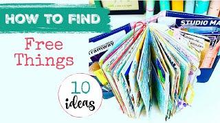 HOW TO FIND FREE THINGS FOR JUNK JOURNALING | 10 Ideas