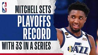 Donovan Mitchell's Record-Setting Series From Downtown 