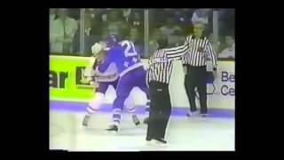 Randy Moller vs  Chris Nilan 12 10 87