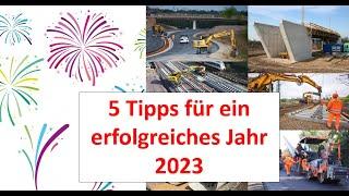 5 Tipps für deine Karriere in 2023 | Für junge Bauingenieure