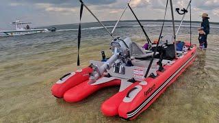 BETTER than your BOAT? Sea Eagle FastCat12 FULL SEND Sea Trial  (Part 1)