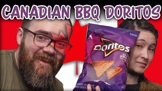 Canadian BBQ Doritos || Taste Tests With Josh & Stef