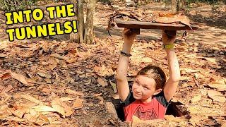 Inside the Cu Chi Tunnels: Vietnam War History & Vietnamese Food! 