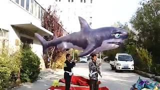 Inflatable Shark With LED Strip For City Parade Decoration