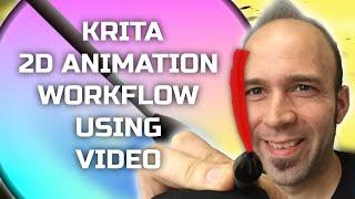 Krita 2D Animation Workflow with Simple Reference Video