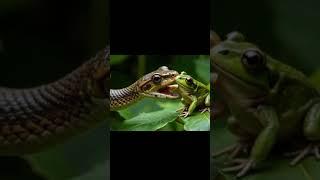 hungry snake #animals #animation #ai #shortvideo #snake #frog #frogs #explore #viralvideo #shorts