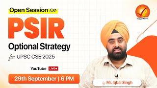 PSIR Optional Strategy for UPSC CSE 2025 | Vajiram & Ravi