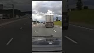 OPP dashcam shows impaired truck driver weaving on Ontario highway