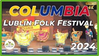 Lublin Folk Festival - Columbia / Kolumbia in Ogród Saski Lublin, Poland 2024. 4K