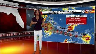 Tropical Depression 7 forecast to become Tropical Storm Grace