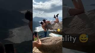 instagram vs. reality (part 4) #shorts #travel #adventure #tiktok #instagramvsreality #viral #nature