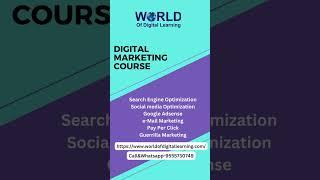 Welcome To World of digital Learning - 9555730749 #digitalmarketing #tutorials