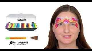 How to Face Paint - Flower Mask Face Painting Design