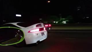 15 Challenger RT vs Turbocharged Eclipse! STREET RACING