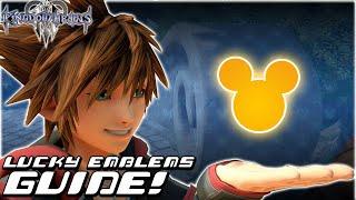 Kingdom Hearts 3 - COMPLETE GUIDE: All 90 Lucky Emblems / Hidden Mickeys