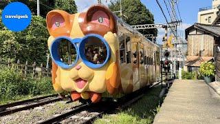 A Bit Scary! Japan's Weird-looking Commuter Train like Catbus | Ikoma Cable