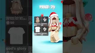 christmas  roblox matching outfit ideas FOR 1$ ! #shorts