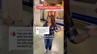 Brits have silly words too!  #ukvsusa #britishvsamerican #tube #subway #funny #uk #british