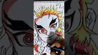 anime demonstration #pencilcolourdrawing #shortsyoutube #shortsfeed