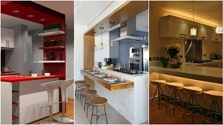 100 Small Modular Kitchen Design Ideas | Open kitchen bar design ideas 2024  .