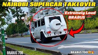 LOUD SUPERCARS CAUSING CHAOS IN NAIROBI KENYA | MOST EXPENSIVE CARS IN KENYA. BRABUS BENTLEY AMG SVR