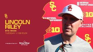 USC HC Lincoln Riley | Tuesday of Bye Week