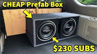 I Put 2 12s in a CHEAP Prefab Box. And they SLAMMED! CT Sounds STRATO Review