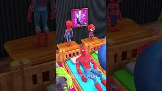 Heros Alarm Clocks Prank Gone Weird   #animatedshort #spiderman  #shorts