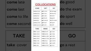 Common Collocations List With Do, Make, Take, Get, Come, Go, Boost Your English Fluency Today