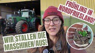 Frühlingsgefühle! Wir stallen die Maschinen aus! DIY Frühlingsdeko