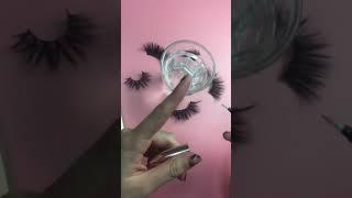 Waterproof Mink Lashes quality test from Emma Lashes #lashvendors #wholesalelashes #minklashes