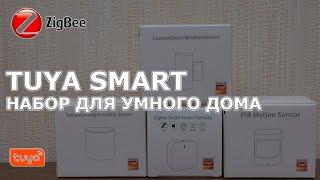 Умный дом от Tuya Smart - обзор и возможности стартового набора - шлюз Alfawise и три датчика