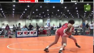 Men 145 - Dewey Krueger vs. Tj Wolf