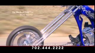 Lloyd Baker MOTORCYCLE ACCIDENT COMMERCIAL  702 444 2222 | Where People Matter