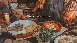 A Fall Day in the Coziest Cottage Kitchen  Autumn Cooking ASMR, Brambly Hedge Inspired Decor