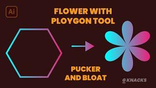 How you can create a flower from a polygon tool | Illustrator Tips and Tricks