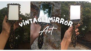 Vintage Mirror décor |Vintage Art|@zzartsfun @drawzt