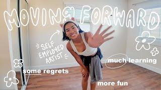 4 lessons i wish i knew earlier as a self employed artist | moving vlog!