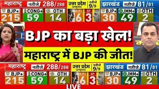 Maharashtra Jharkhand Election Results 2024 Live: वोटों की गिनती शुरू.. UP Bypoll Election Results